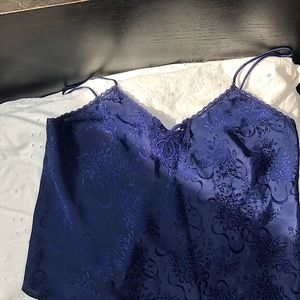 navy blue Lacey tank